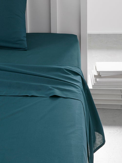 Drap plat pour lit 2 personnes uni ORGANIC - Kiabi