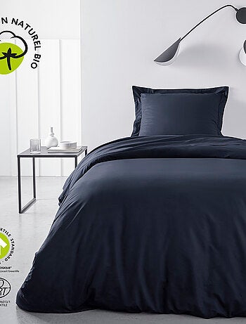 Drap plat pour lit 2 personnes uni ORGANIC