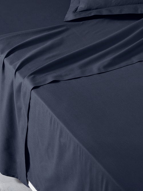Drap plat pour lit 2 personnes uni ORGANIC - Kiabi