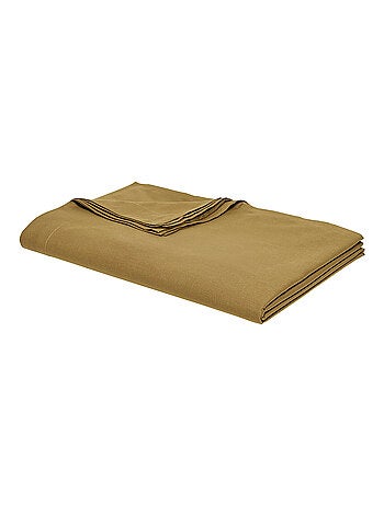 Drap plat pour lit 2 personnes uni ORGANIC