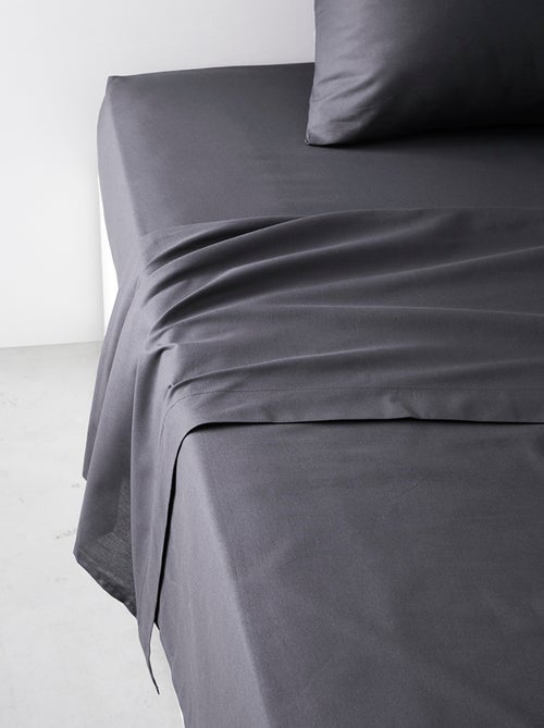 Drap plat pour lit 2 personnes uni ORGANIC - Kiabi