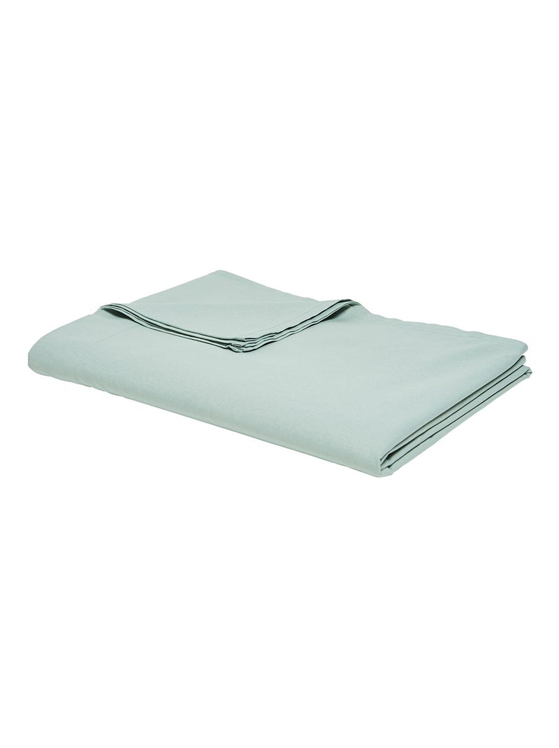Drap plat pour lit 2 personnes uni ORGANIC Vert - Kiabi