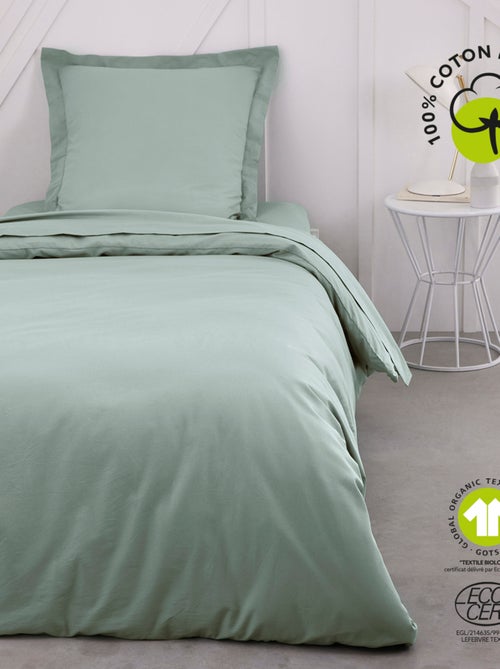 Drap plat pour lit 2 personnes uni ORGANIC - Kiabi