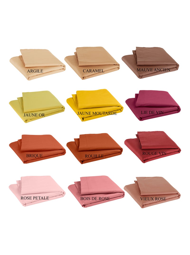 Drap plat pour lit bébé 100% coton Bio - 'P'tit Basile' Gris taupe - Kiabi