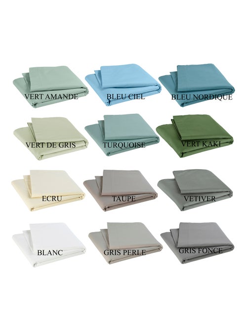 Drap plat pour lit bébé 100% coton Bio - 'P'tit Basile' - Kiabi