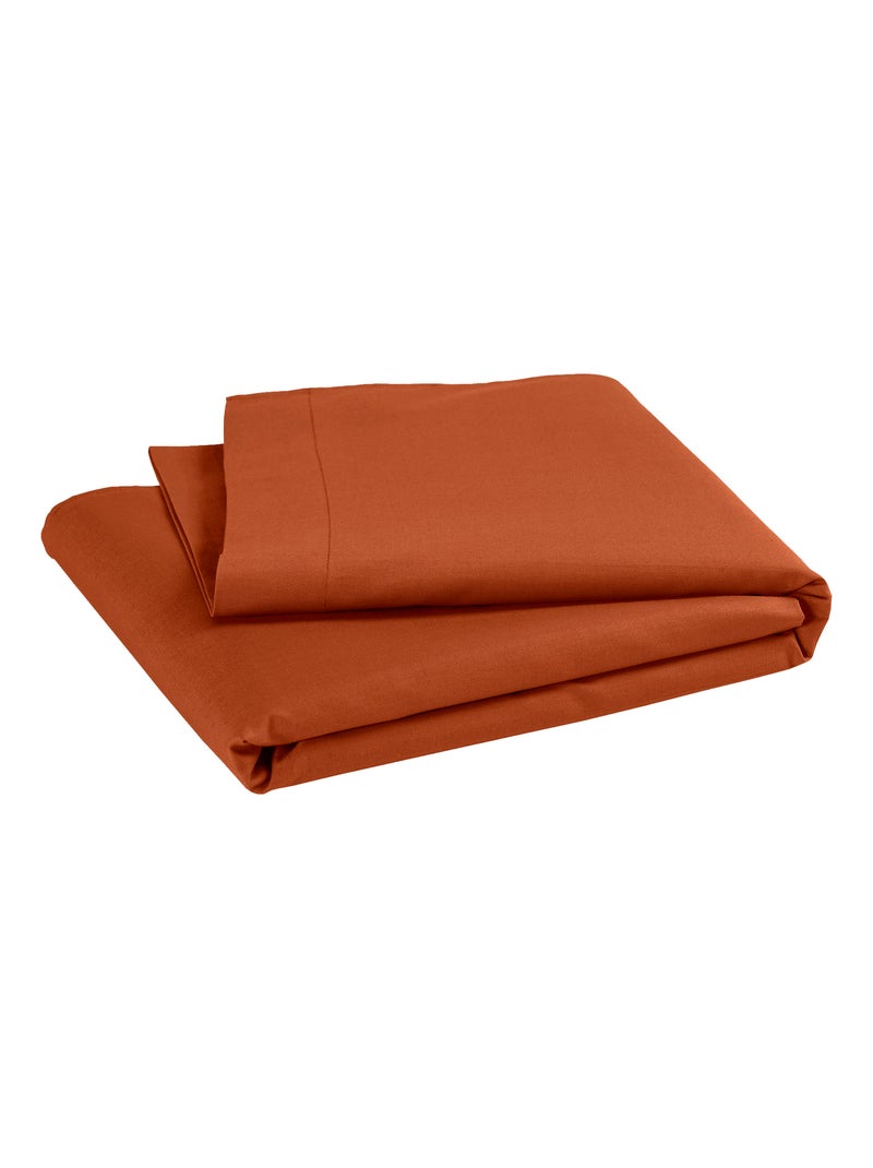 Drap plat pour lit bébé 100% coton Bio - 'P'tit Basile' Rouge - Kiabi