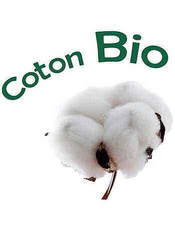 Drap plat pour lit bébé 100% coton Bio - 'P'tit Basile'