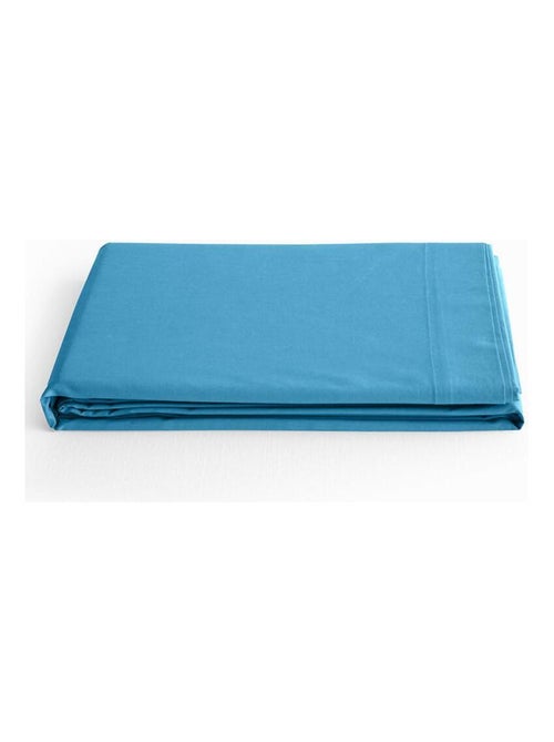 Drap plat "Prémium" - Couleur Cyan - Kiabi