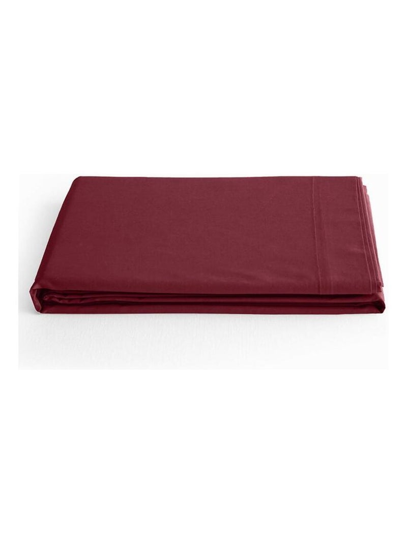 Drap plat "Prémium" - Couleur Grenat Rouge grenat - Kiabi