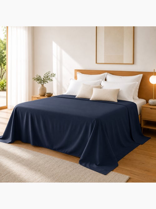 Drap Plat Sable Satin de Coton Peigné 120 Fils/cm² - Qualité Hôtelière Premium - Kiabi Drap Plat Sable Satin de Coton Peigné 120 Fils/cm² - Qualité Hôtelière Premium - Kiabi
