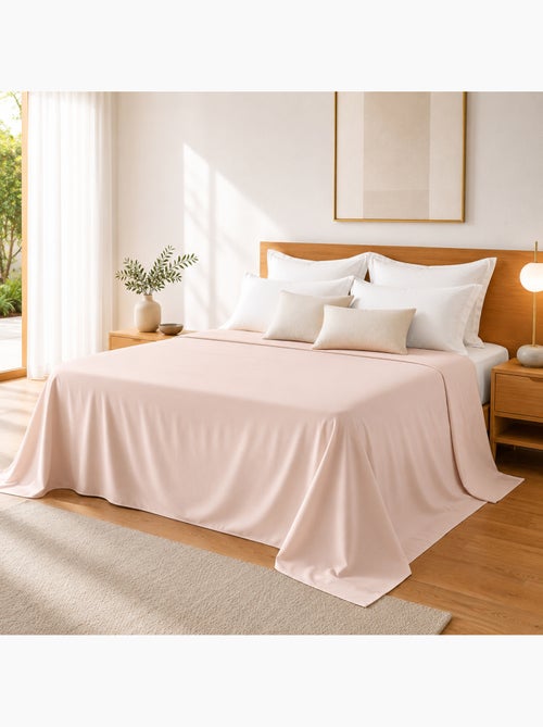 Drap Plat Sable Satin de Coton Peigné 120 Fils/cm² - Qualité Hôtelière Premium - Kiabi Drap Plat Sable Satin de Coton Peigné 120 Fils/cm² - Qualité Hôtelière Premium - Kiabi