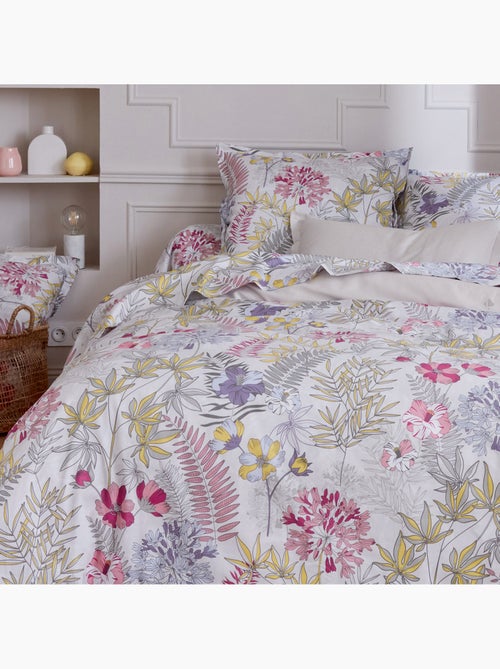 Drap plat satin de coton ANAÏS multicolore - Kiabi Drap plat satin de coton ANAÏS multicolore - Kiabi
