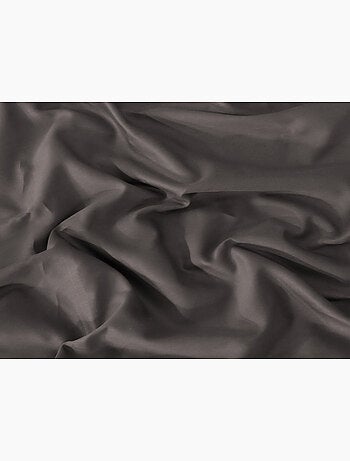 Drap plat satin de coton anthracite