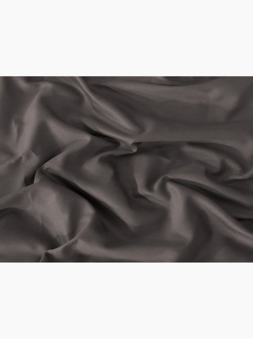 Drap plat satin de coton anthracite - Kiabi Drap plat satin de coton anthracite - Kiabi