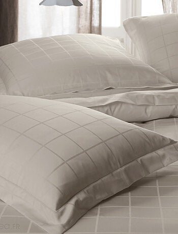 Drap plat satin de coton CONCERTO A rayures