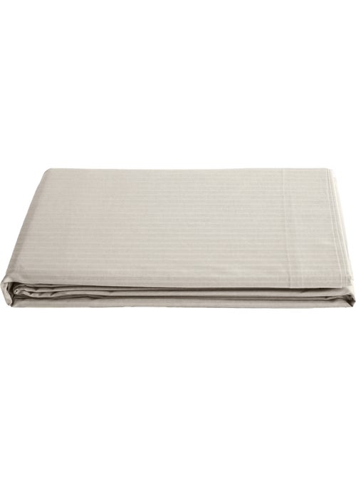 Drap plat satin de coton CONCERTO A rayures - Kiabi