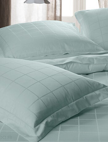 Drap plat satin de coton CONCERTO A rayures