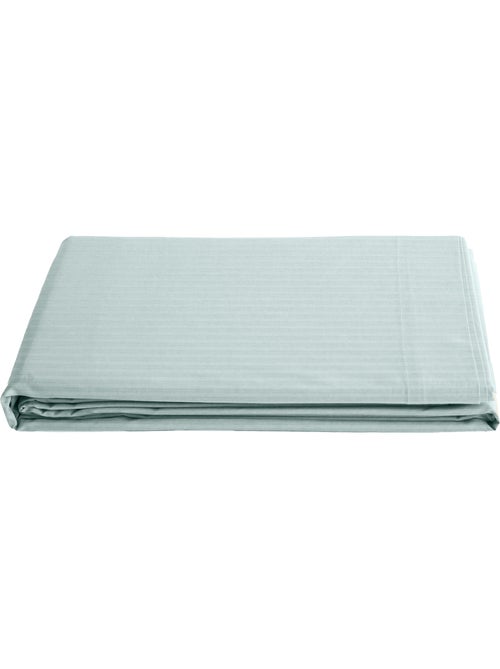 Drap plat satin de coton CONCERTO A rayures - Kiabi