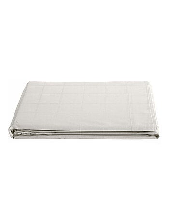 Drap plat satin de coton CONCERTO Carreaux