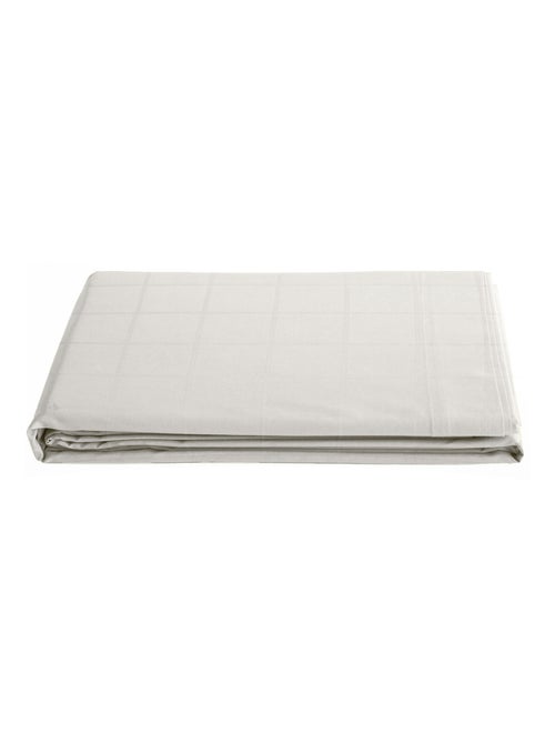Drap plat satin de coton CONCERTO Carreaux - Kiabi