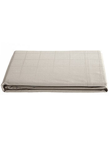 Drap plat satin de coton CONCERTO Carreaux