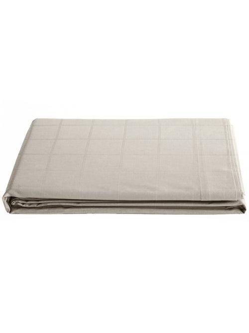 Drap plat satin de coton CONCERTO Carreaux - Kiabi