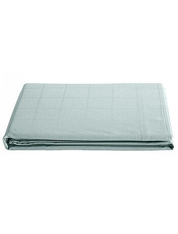 Drap plat satin de coton CONCERTO Carreaux