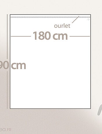 Drap plat satin de coton ENZO