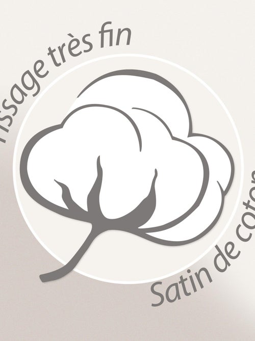 Drap plat satin de coton ENZO - Kiabi Drap plat satin de coton ENZO - Kiabi