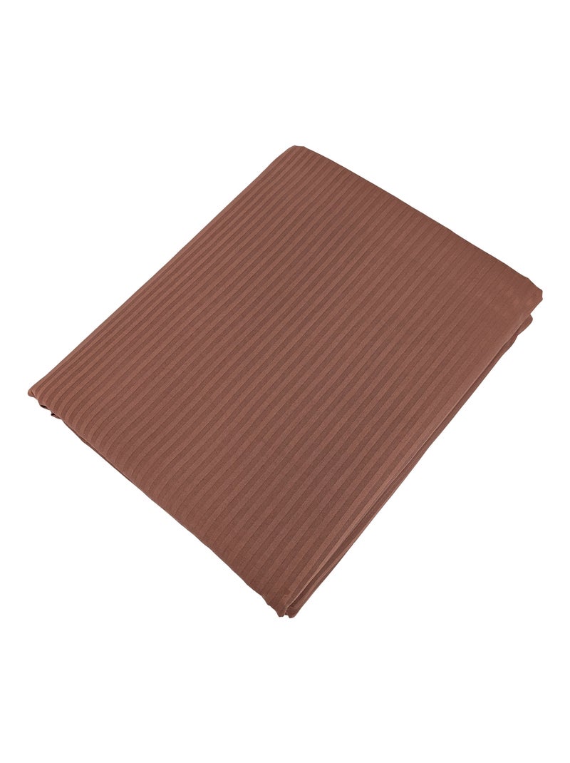 Drap plat satin de coton GRAND HÔTEL Marron - Kiabi