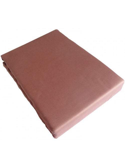 Drap plat satin de coton rose - Kiabi