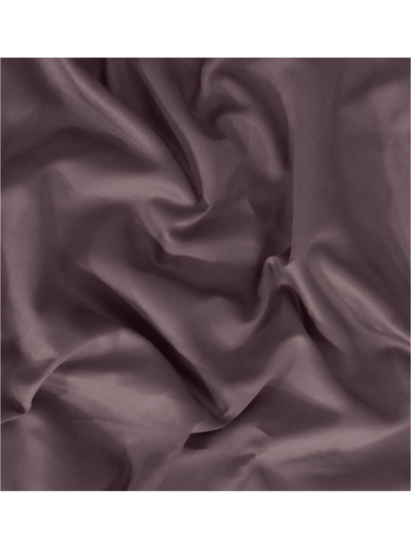 Drap plat satin de coton sureau Mauve - Kiabi