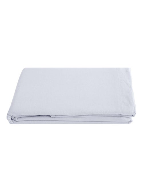 Drap plat SONATE lin lavé froissé - Kiabi