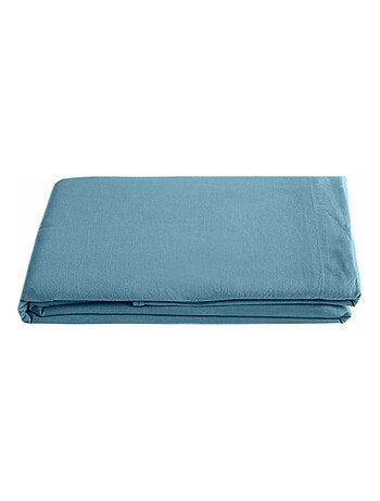 Drap plat SONATE lin lavé froissé