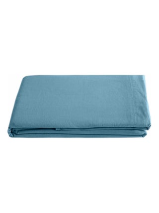 Drap plat SONATE lin lavé froissé
