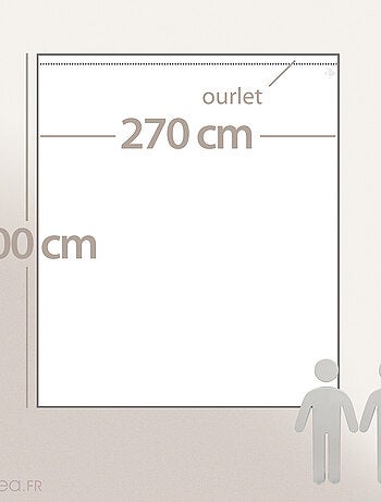 Drap plat SONATE lin lavé froissé