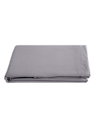 Drap plat SONATE lin lavé froissé