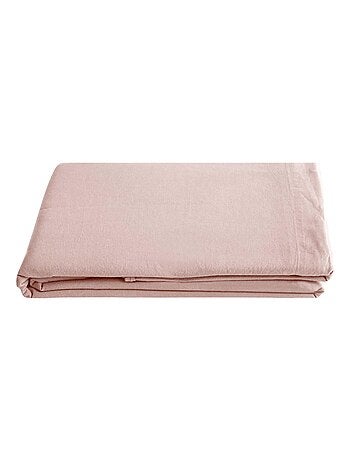 Drap plat SONATE lin lavé froissé