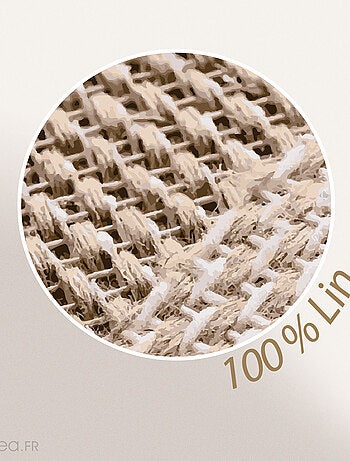 Drap plat SONATE lin lavé froissé