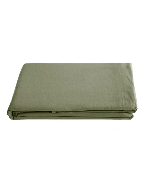 Drap plat SONATE lin lavé froissé - Kiabi