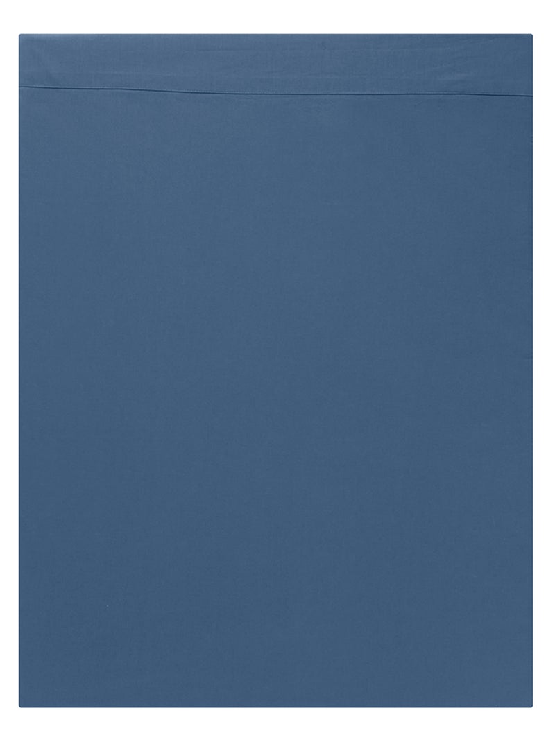 Drap plat Studio Coton   - DODO Bleu foncé - Kiabi