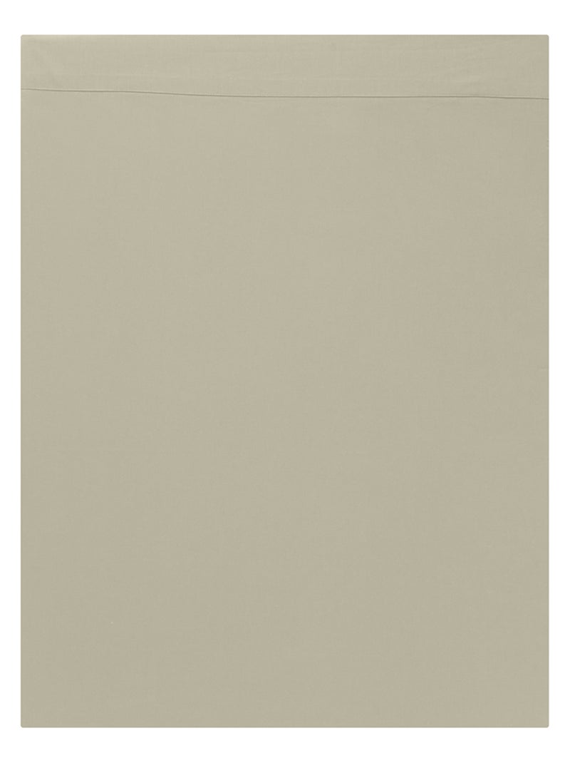 Drap plat Studio Coton   - DODO Marron glacé - Kiabi