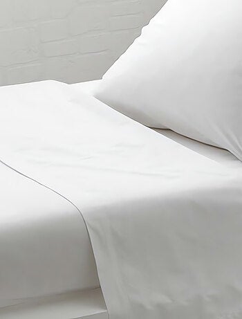 Drap plat uni 240x290 cm ZZZ blanc