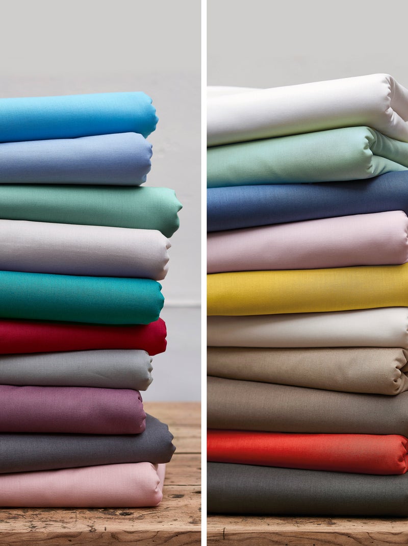 Drap plat uni coton ALTO Bleu marine - Kiabi