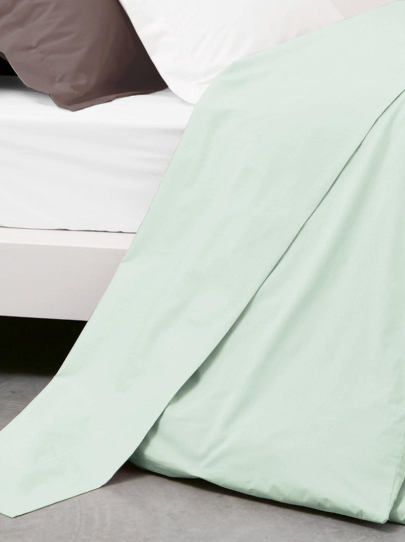 Drap plat uni coton ALTO Vert anis - Kiabi