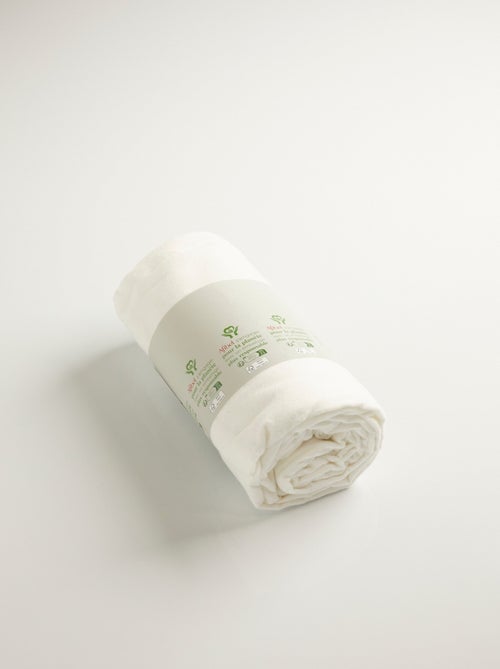 Drap plat uni flanelle coton 165 g - Kiabi