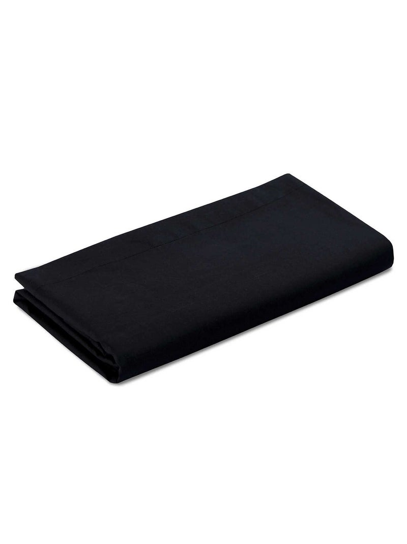 Drap plat uni noir - Kiabi