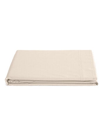 Drap plat uni percale de coton MANOIR