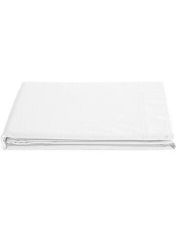 Drap plat uni percale de coton MANOIR
