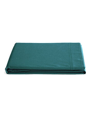 Drap plat uni percale de coton MANOIR